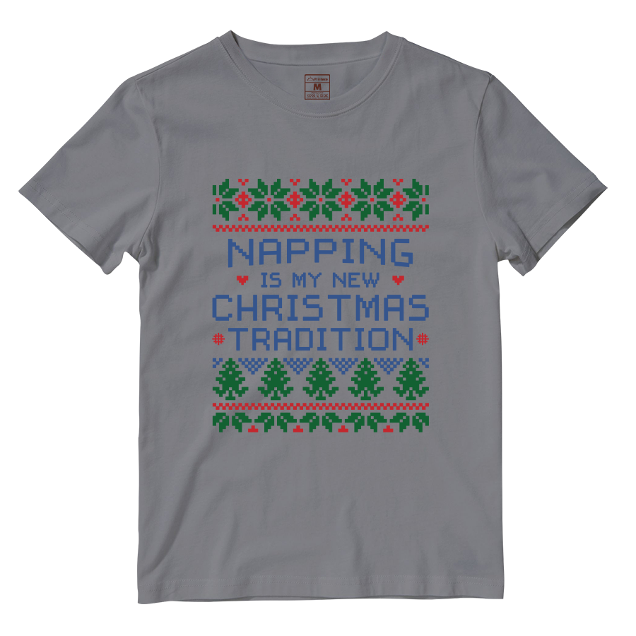 Cotton Shirt: Napping Christmas Tradition
