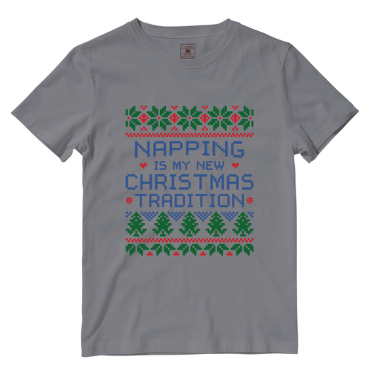 Cotton Shirt: Napping Christmas Tradition