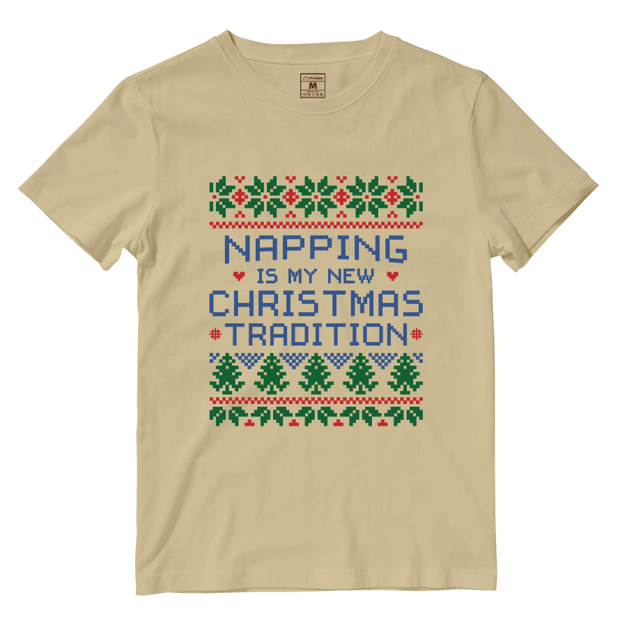 Cotton Shirt: Napping Christmas Tradition