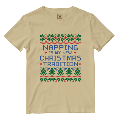 Cotton Shirt: Napping Christmas Tradition