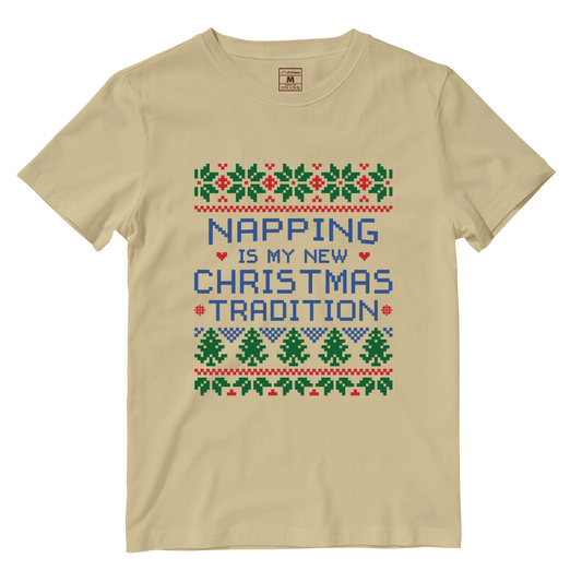 Cotton Shirt: Napping Christmas Tradition