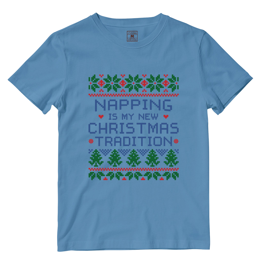 Cotton Shirt: Napping Christmas Tradition