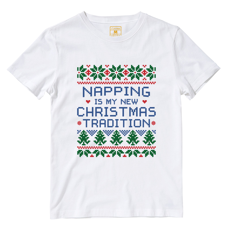 Cotton Shirt: Napping Christmas Tradition
