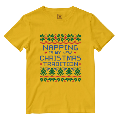 Cotton Shirt: Napping Christmas Tradition