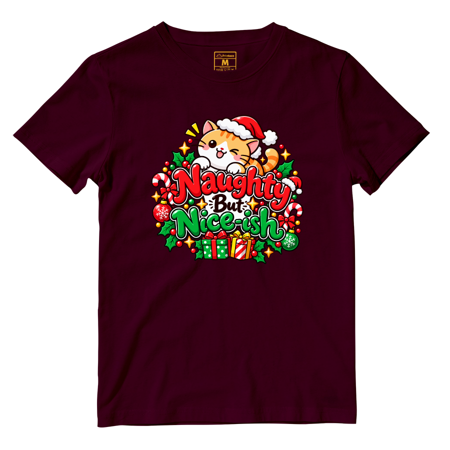 Cotton Shirt: Naughty Nice Ish