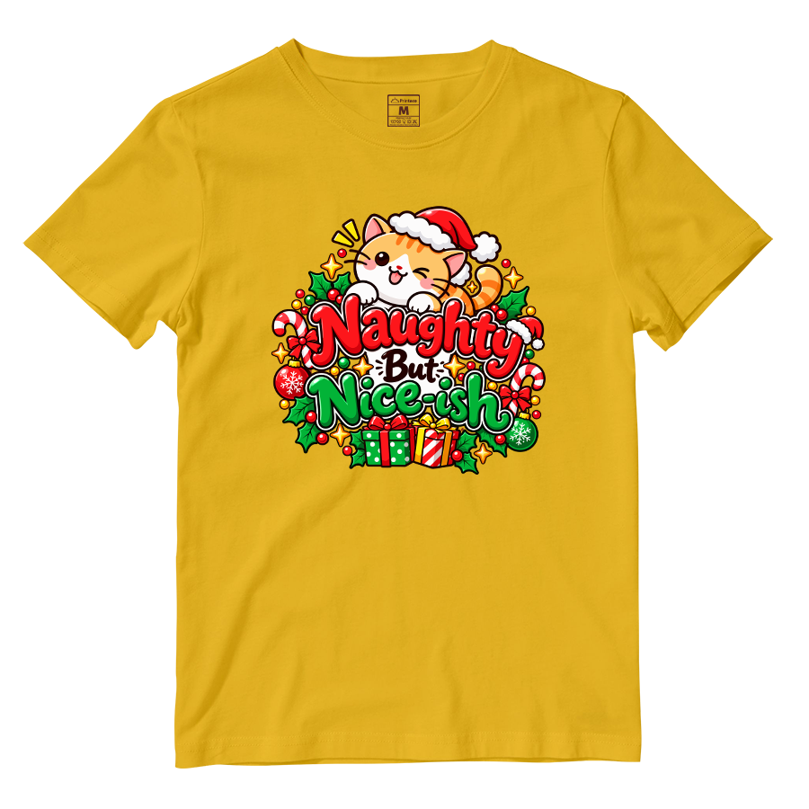 Cotton Shirt: Naughty Nice Ish