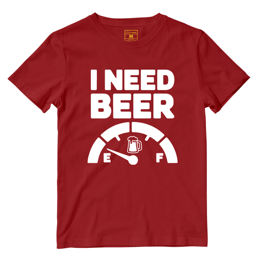 Cotton Shirt: Need Beer