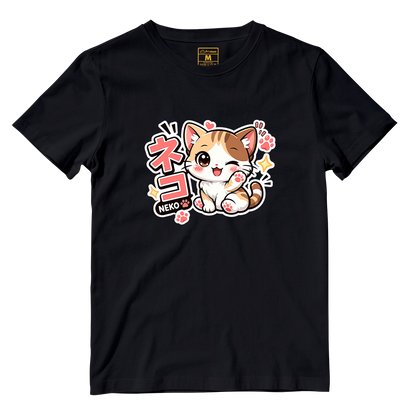 Cotton Shirt: Neko Cat