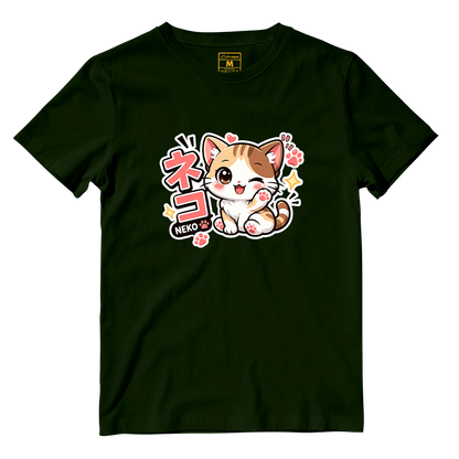 Cotton Shirt: Neko Cat