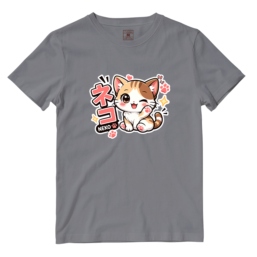 Cotton Shirt: Neko Cat
