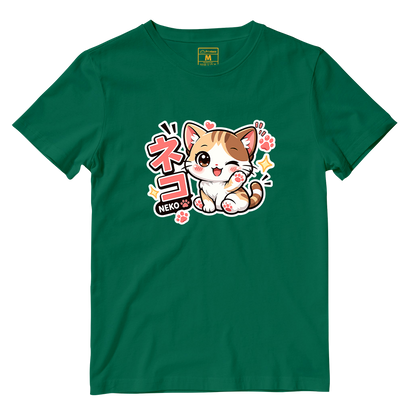 Cotton Shirt: Neko Cat