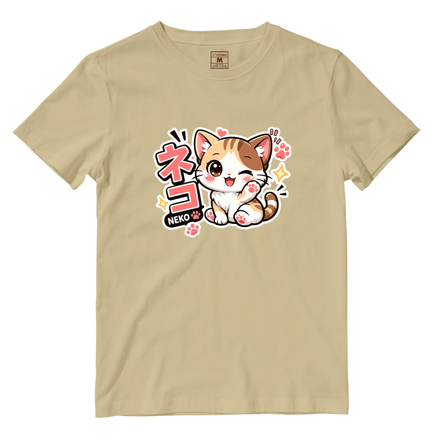 Cotton Shirt: Neko Cat