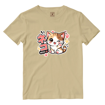 Cotton Shirt: Neko Cat