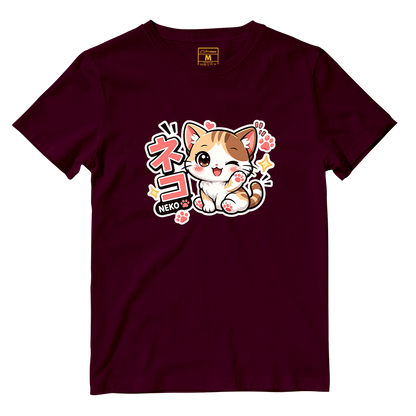 Cotton Shirt: Neko Cat