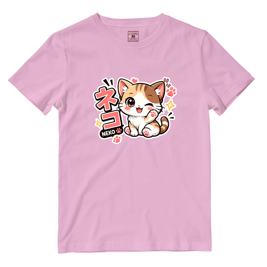Cotton Shirt: Neko Cat