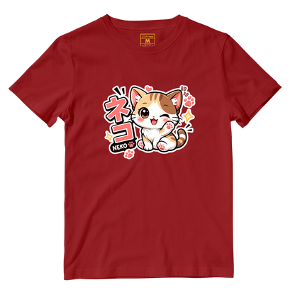 Cotton Shirt: Neko Cat
