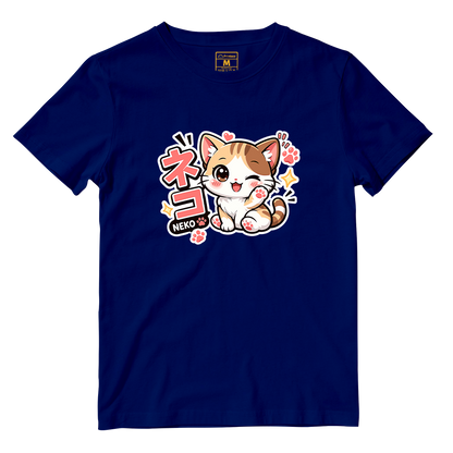 Cotton Shirt: Neko Cat