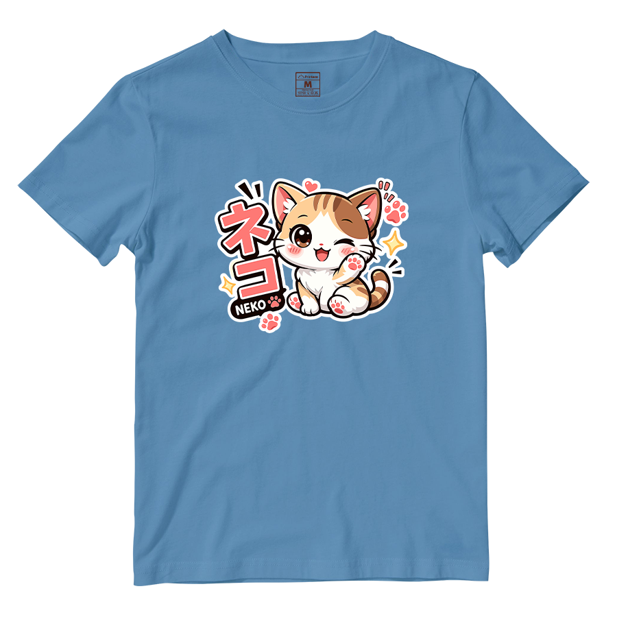 Cotton Shirt: Neko Cat