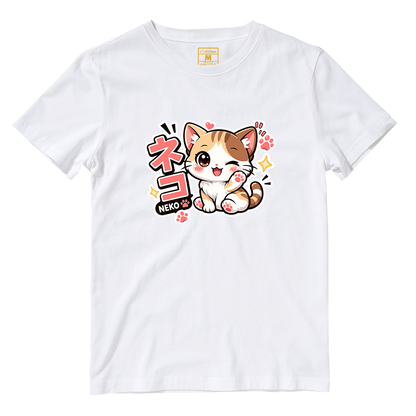 Cotton Shirt: Neko Cat