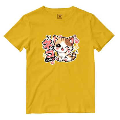 Cotton Shirt: Neko Cat