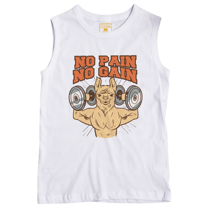 Sleeveless Drifit Shirt: No Pain No Gain