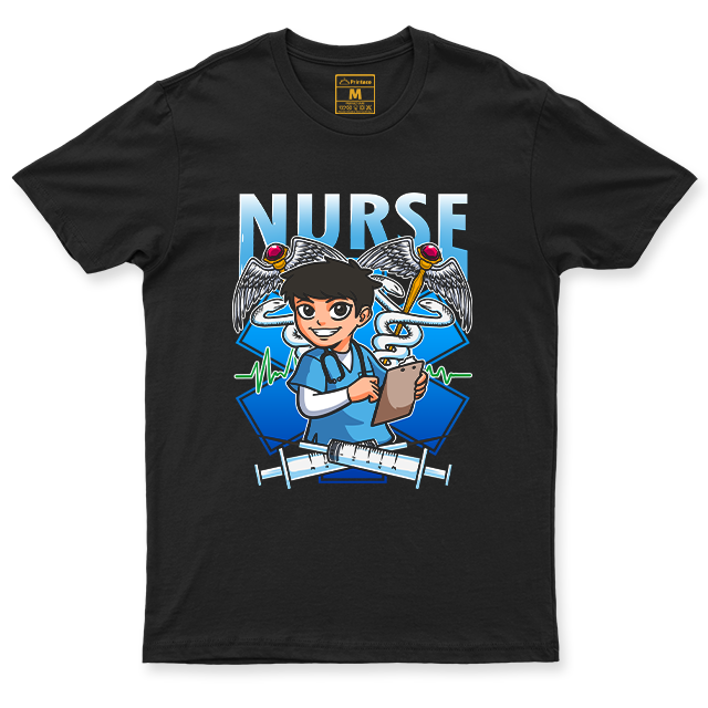 C.Spandex Shirt: Nurse Blue Male