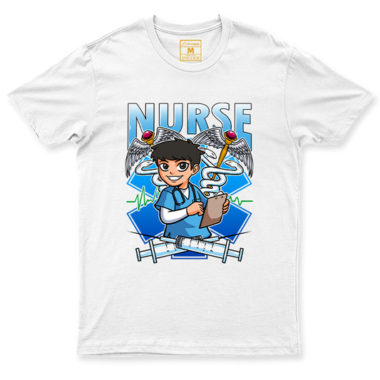 Spandex Shirt: Nurse Blue Male