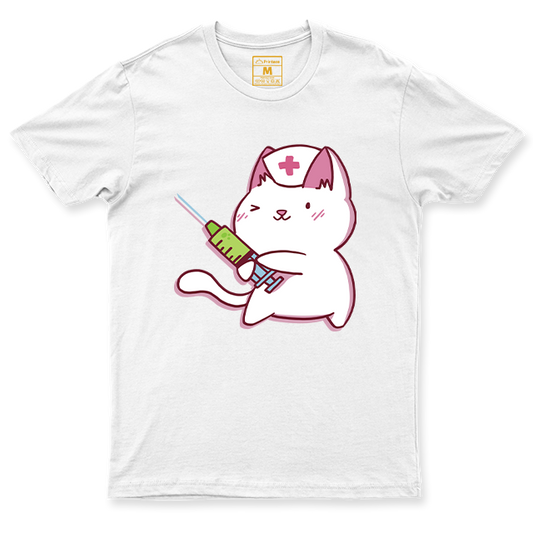 Spandex Shirt: Nurse Cat