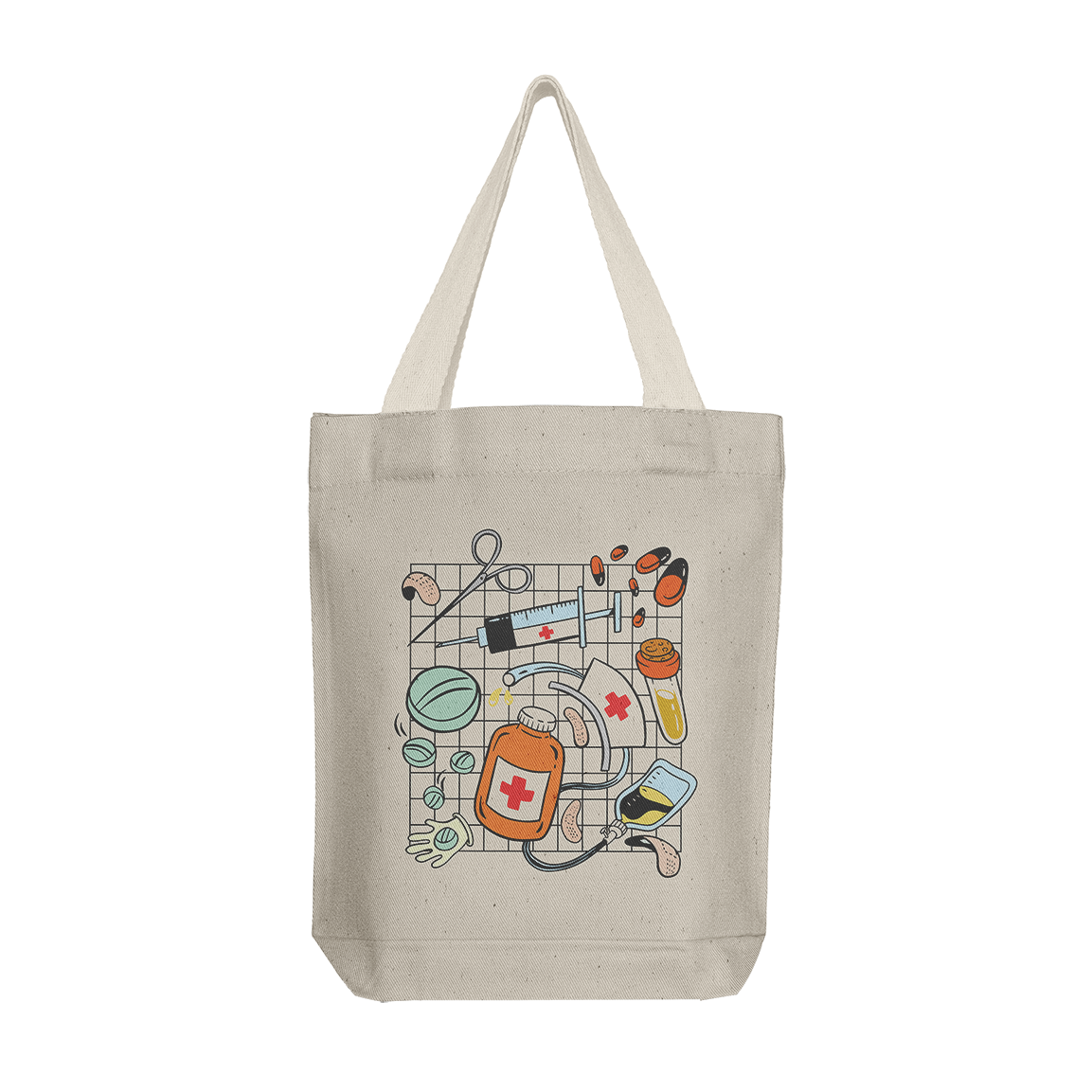 Tote Bag: Nurse Elements