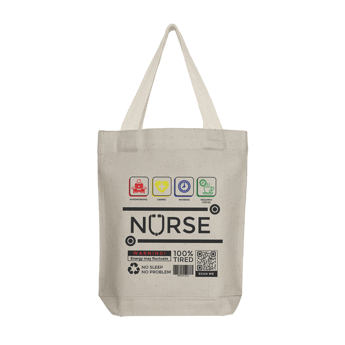 Tote Bag: Nurse Label