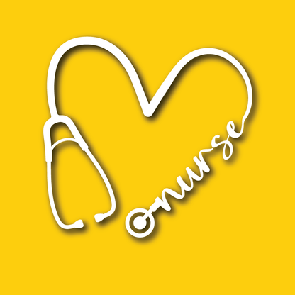 Vehicle Sticker: Nurse Stethoscope