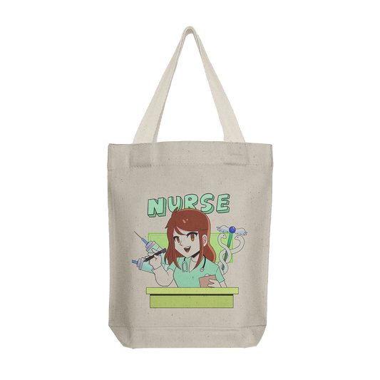 Tote Bag: Nurse Female Green