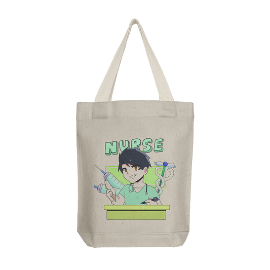 Tote Bag: Nurse Male Green