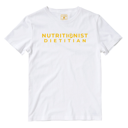 Cotton Shirt: Nutritionist Dietitian Yellow