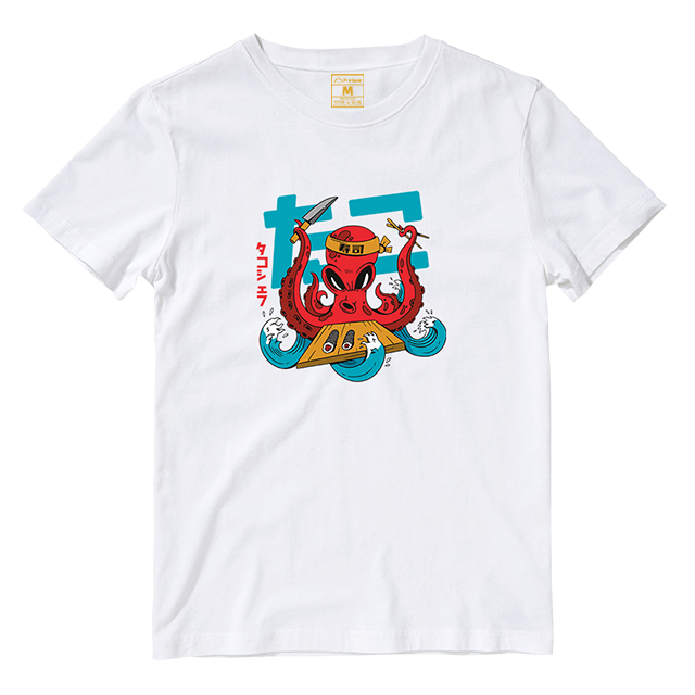 Cotton Shirt: Octopus Sushi