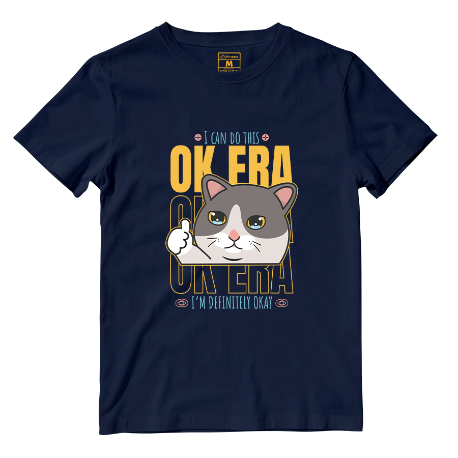 Cotton Shirt: Ok Era Cat