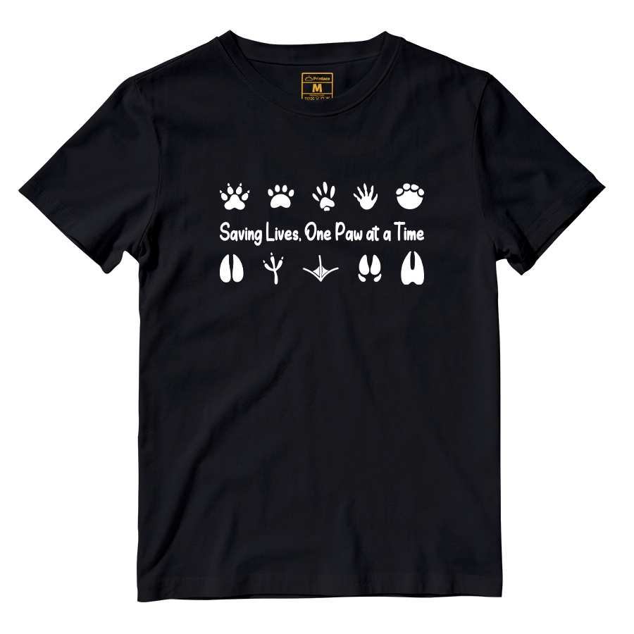 Cotton Shirt: One Paw At A Time