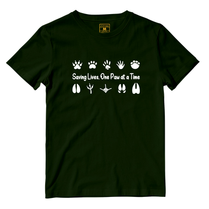 Cotton Shirt: One Paw At A Time