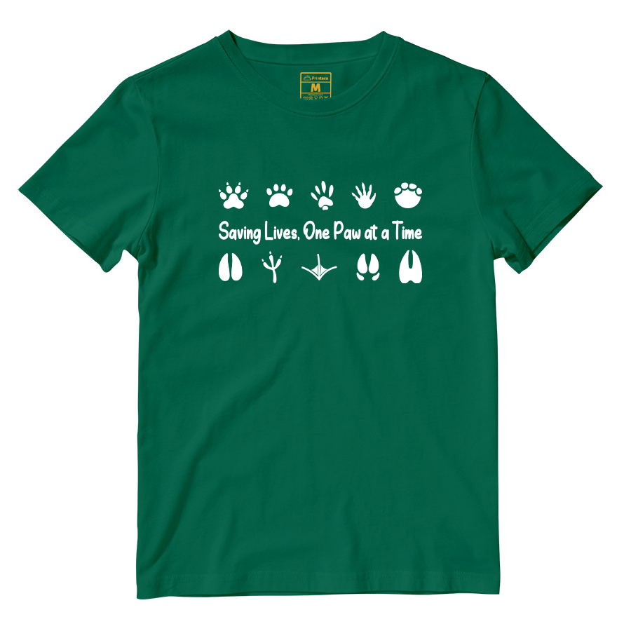 Cotton Shirt: One Paw At A Time