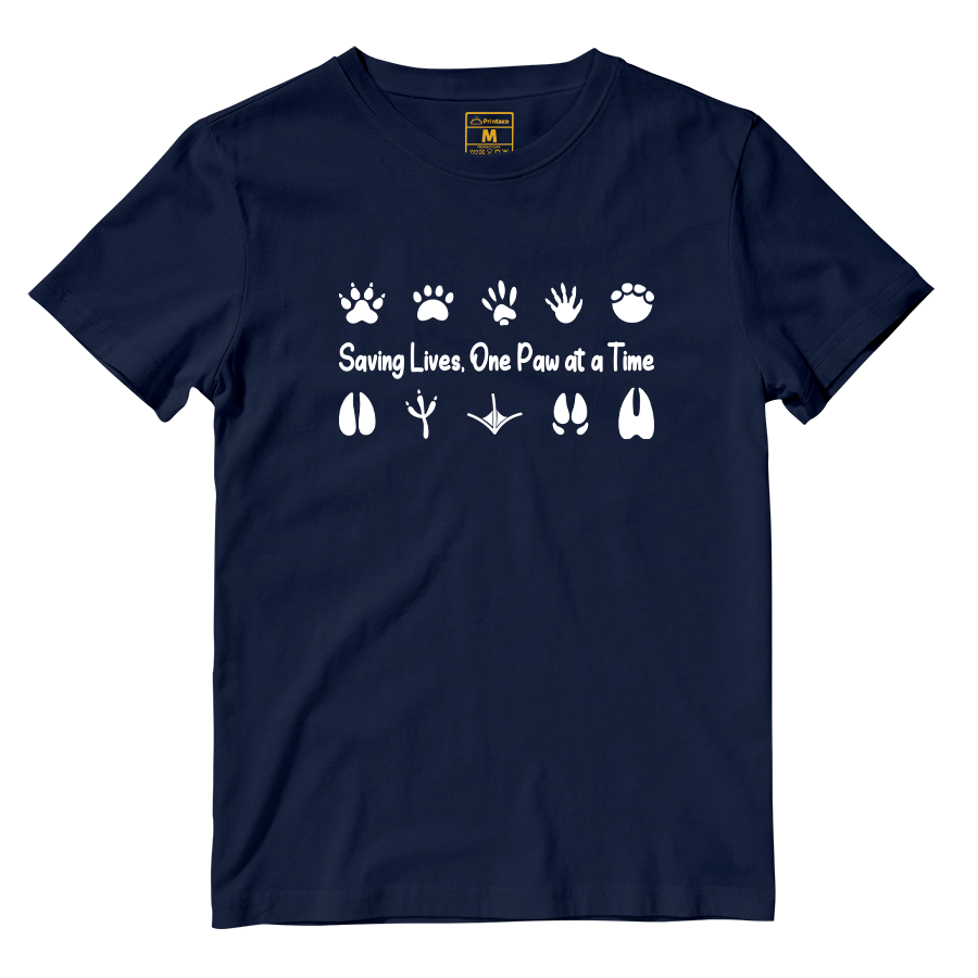 Cotton Shirt: One Paw At A Time