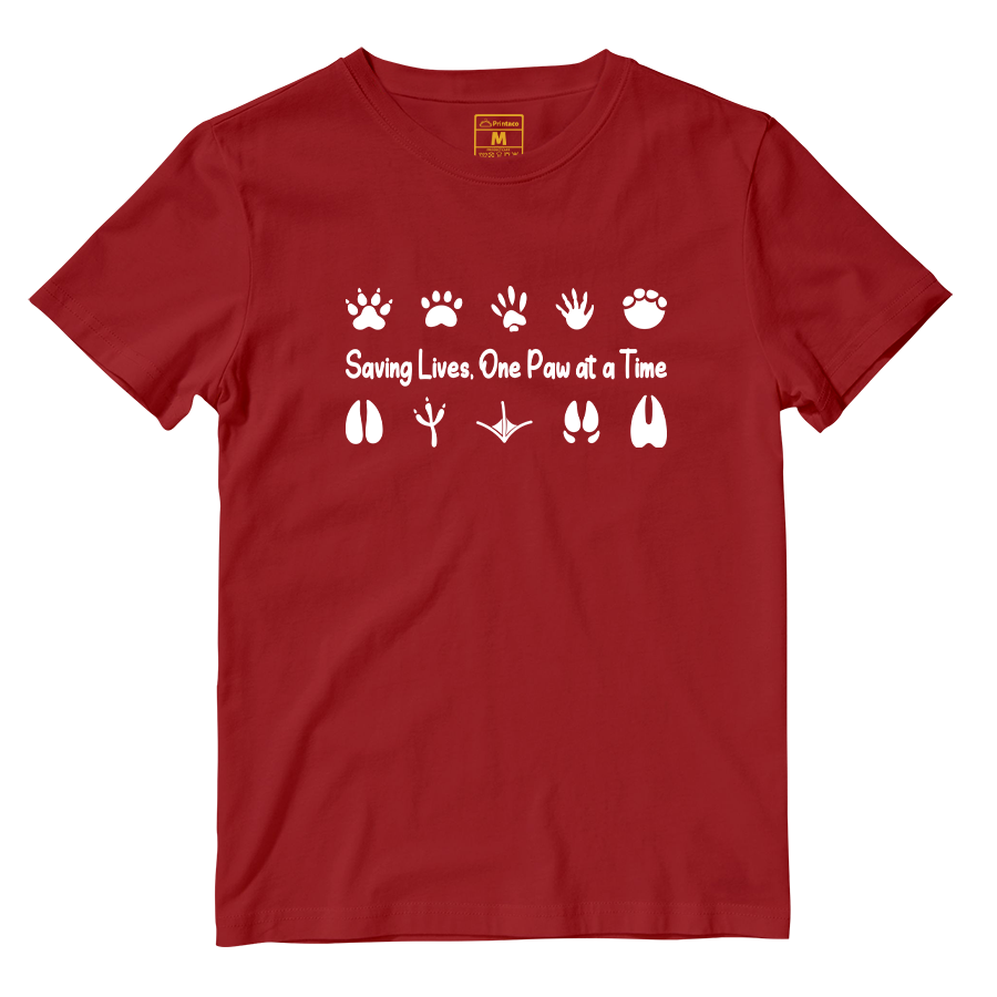 Cotton Shirt: One Paw At A Time