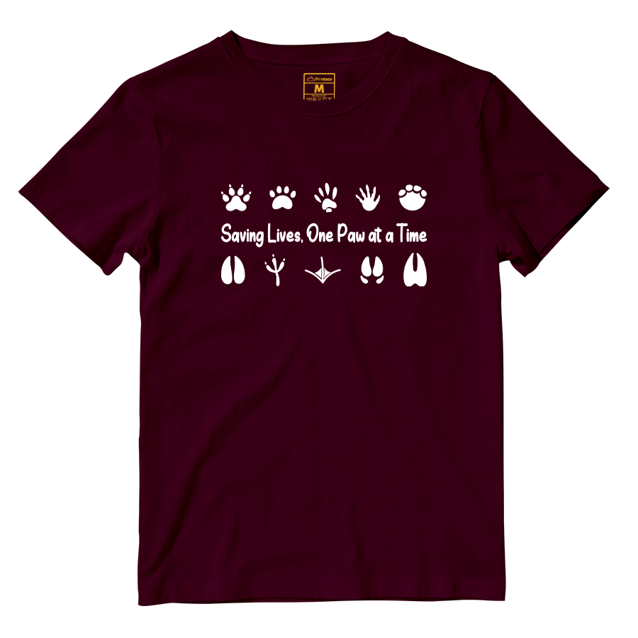 Cotton Shirt: One Paw At A Time