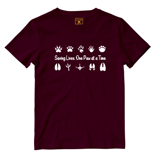 Cotton Shirt: One Paw At A Time