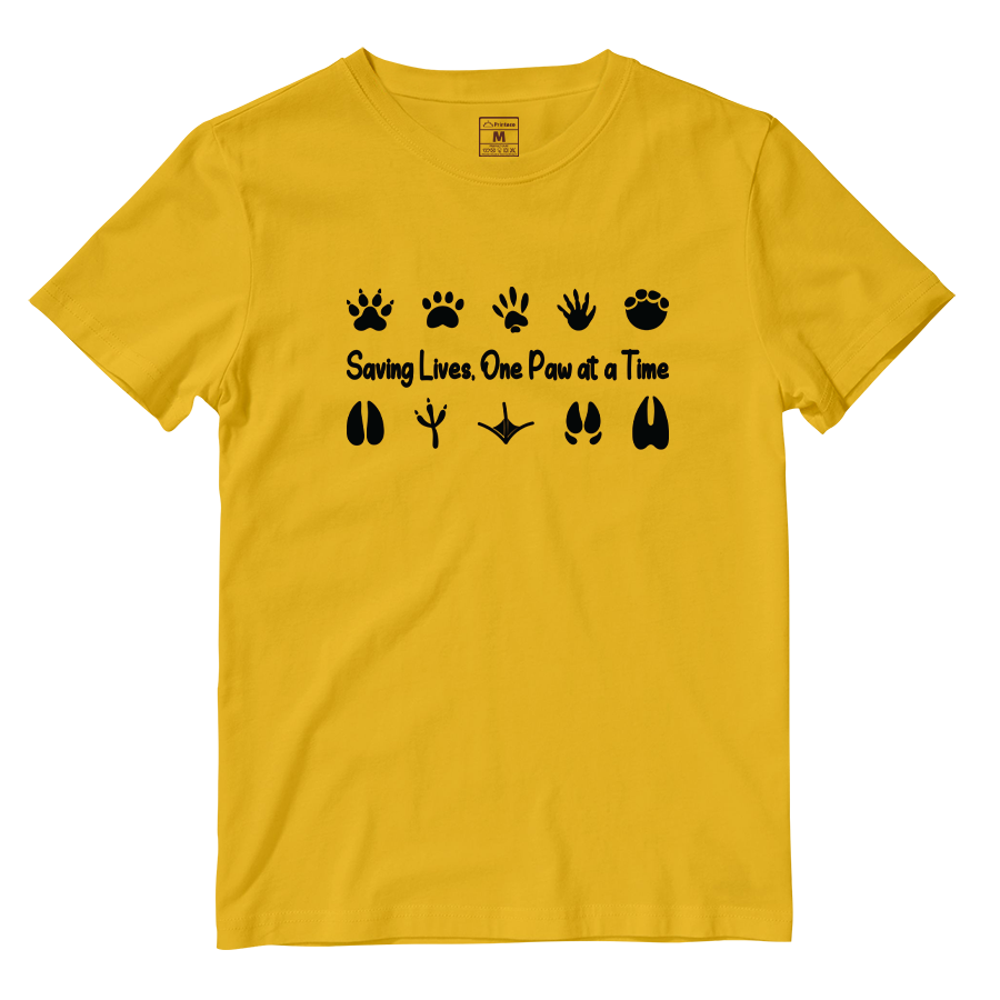 Cotton Shirt: One Paw At A Time