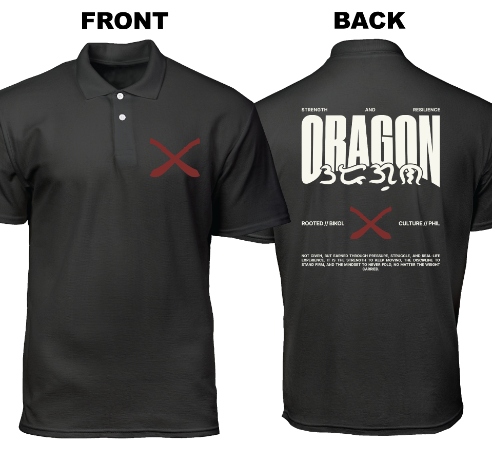 Cotton Polo Shirt: Oragon (Front and Back)