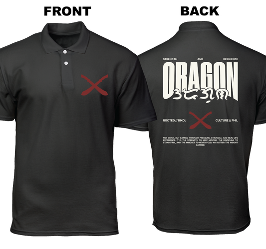 Cotton Polo Shirt: Oragon (Front and Back)