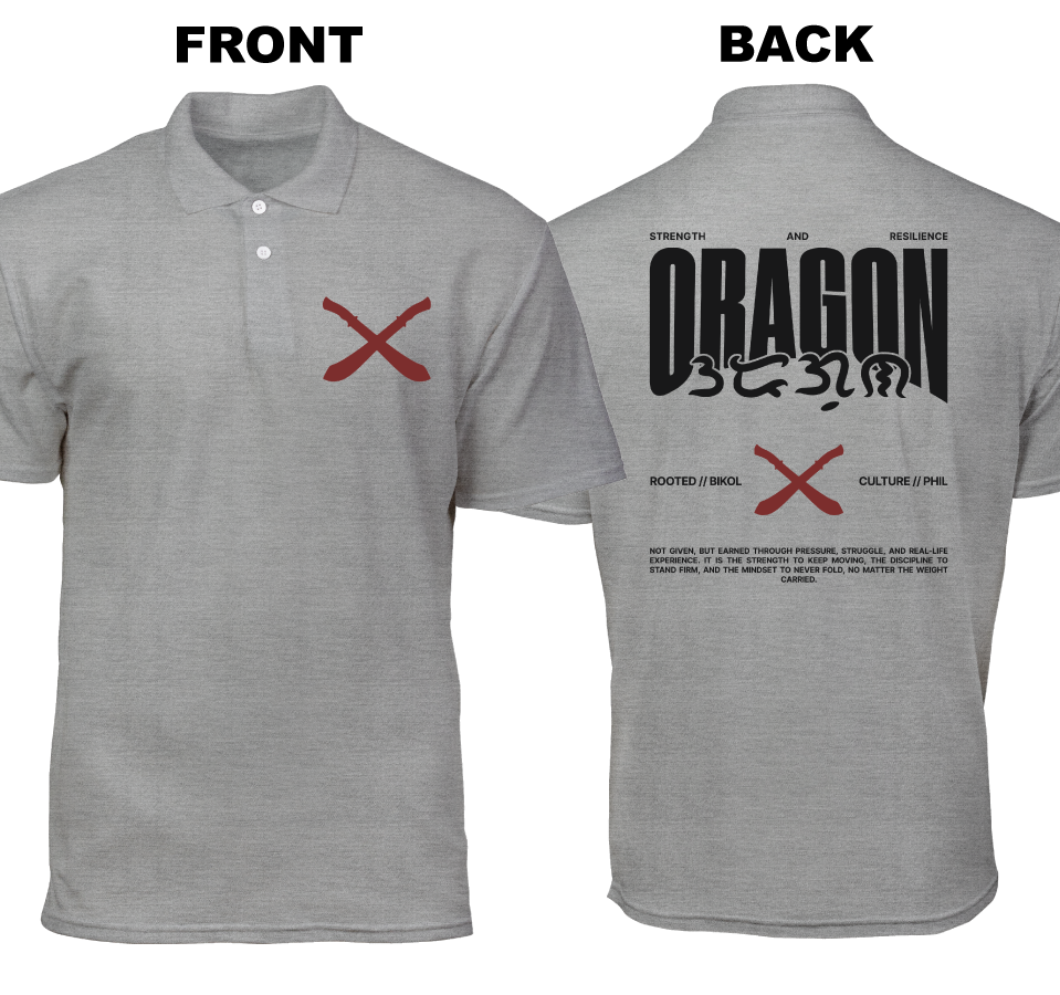 Cotton Polo Shirt: Oragon (Front and Back)