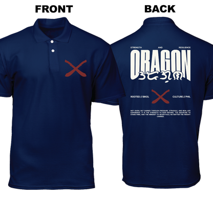 Cotton Polo Shirt: Oragon (Front and Back)