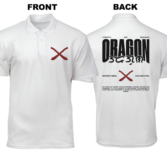 Cotton Polo Shirt: Oragon (Front and Back)