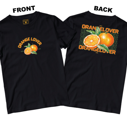 Cotton Shirt: Orange Lover (Front and Back)